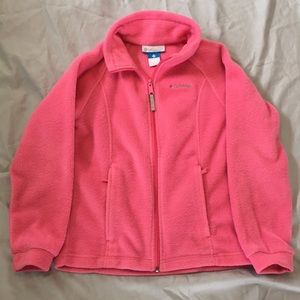 Columbia girls pink fleece